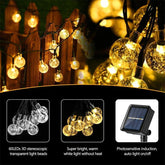 Outdoor Solar String Light 60 LED 8 Modes Crystal Ball/Star Lights-TI00815-Veeddydropshipping